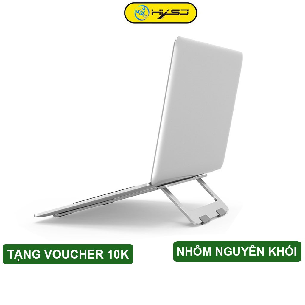 Đế tản nhiệt laptop, macbook, ipad HXSJ X5 bằng nhôm nguyên khối siêu mỏng nhẹ dùng cho máy 13- 15.6 inch