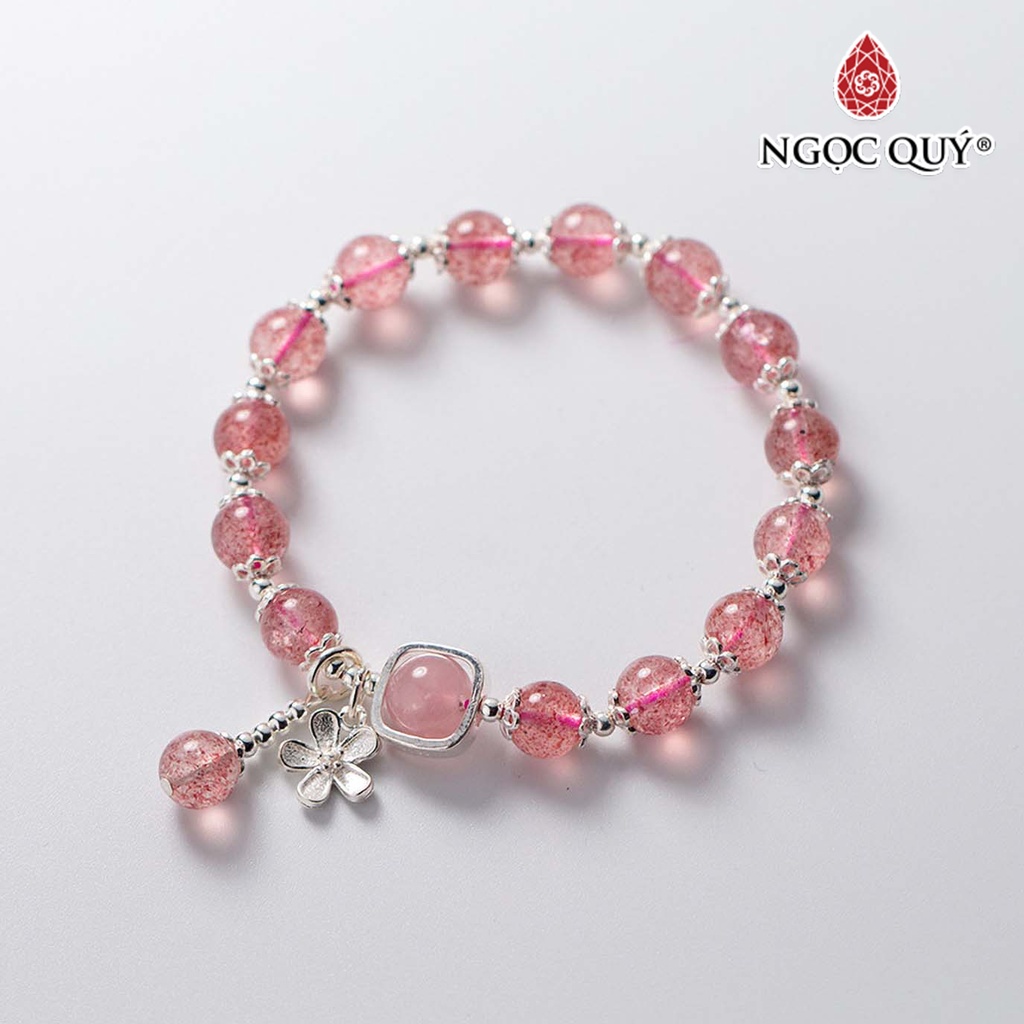 Vòng tay TA dâu phối TA hồng - Ngọc Quý