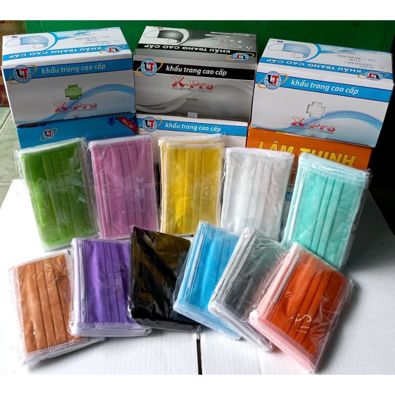 khẩu trang y tế 4 lớp Lâm Thịnh ( Hộp 50 cái )