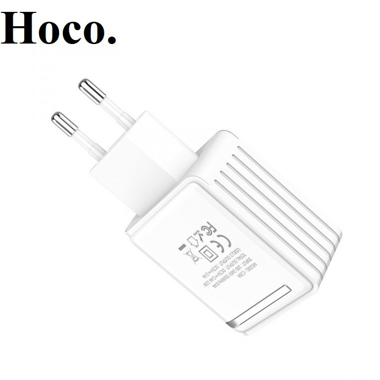 Củ sạc nhanh 2 cổng có đèn led Hoco C39 HÀNG CHÍNH HÃNG