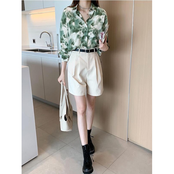 Áo Sơ Mi Dài Tay Dáng Rộng Thiết Kế Mới Đơn Giản Thời Trang Dành Cho Nữ