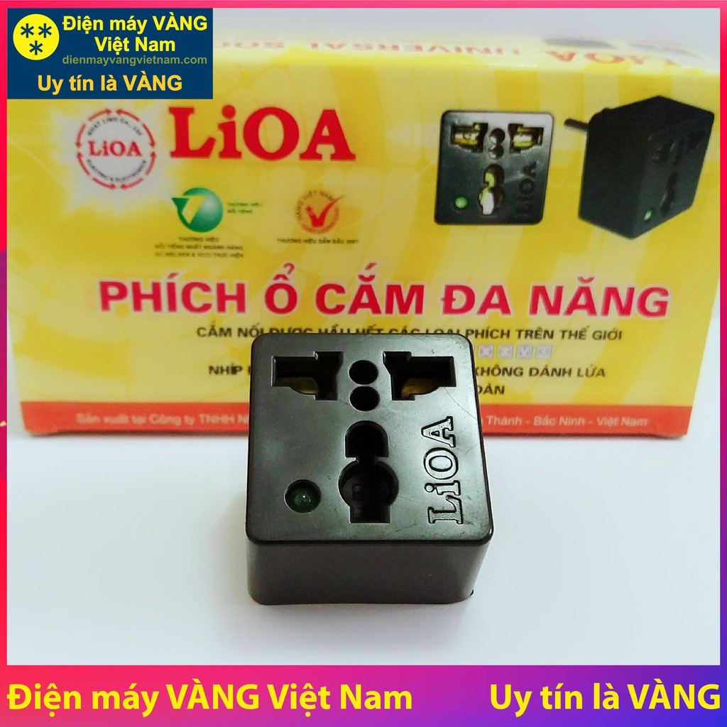 [BIG SALE] Ổ Cắm Đa Năng Lioa Chuyển 3 Chấu Thành 2 Chấu 15A/220V