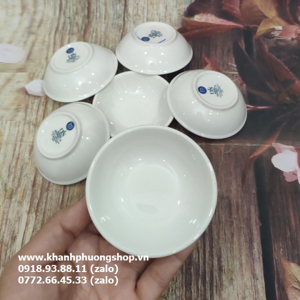 Bộ 6 chén muối tiêu nhỏ sứ Minh Long - chén muối tiêu nhỏ
