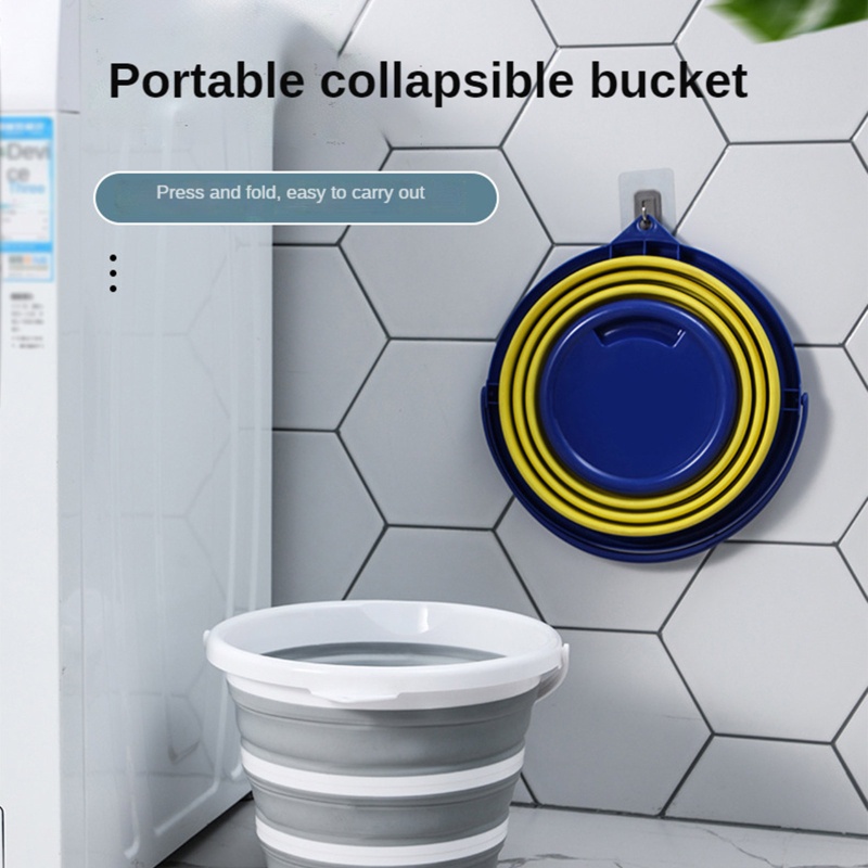 Xô Đựng Nước 10L Có Thể Gấp Gọn Tiết Kiệm Không Gian Tiện Dụng Cho Sân Vườn / Câu Cá / Cắm Trại