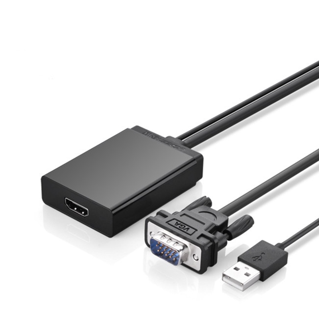 Cáp chuyển đổi VGA to HDMI + Audio UG-40213 chính hãng Ugreen