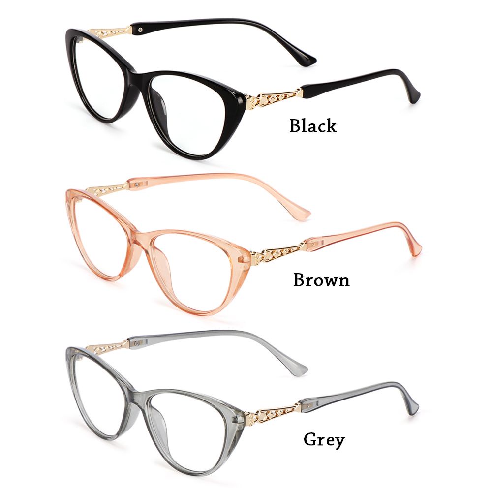 Kính mắt mèo trong suốt HD màu gradient độ cận + 1.0 -4.0 chăm sóc mắt cho nam và nữ