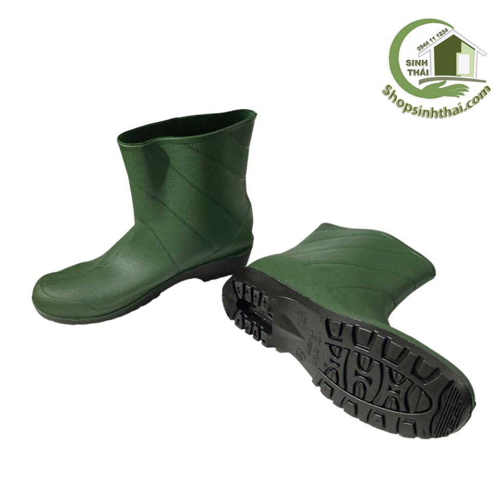 Ủng đi mưa - làm vườn - ủng boot bảo hộ lao động - màu xanh lá