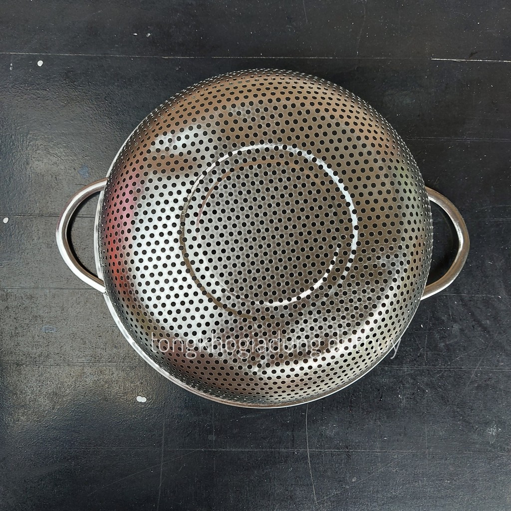 Rổ inox đa năng có quai cầm nhựa giảm nóng dễ sử dụng, kích thước nhỏ gọn đựng thực phẩm tiện dụng của gia dụng Du Thủy