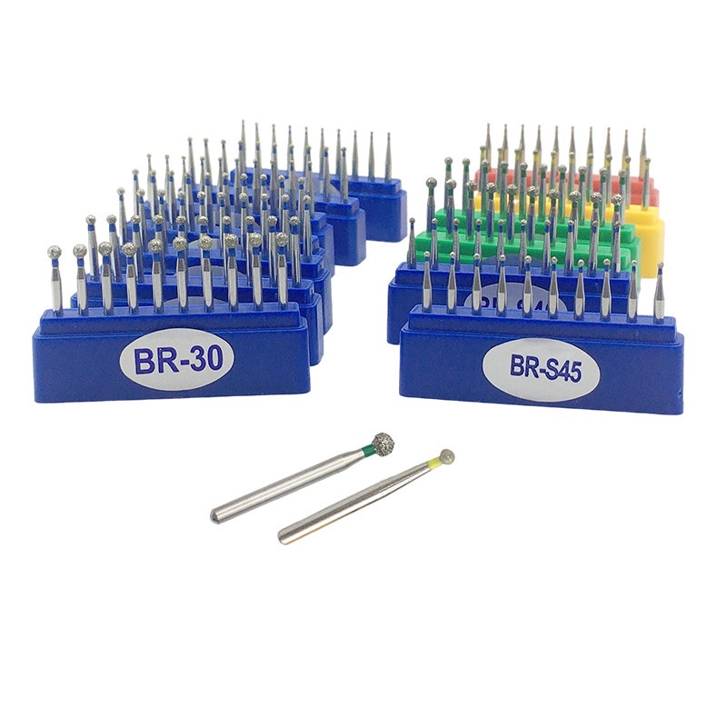 Set 10 mũi khoan kim cương FG 1.6mm tốc độ cao dùng trong nha khoa