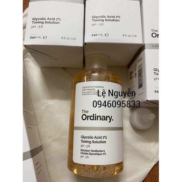Toner chứa 7% Glycolic acid  the ordunary