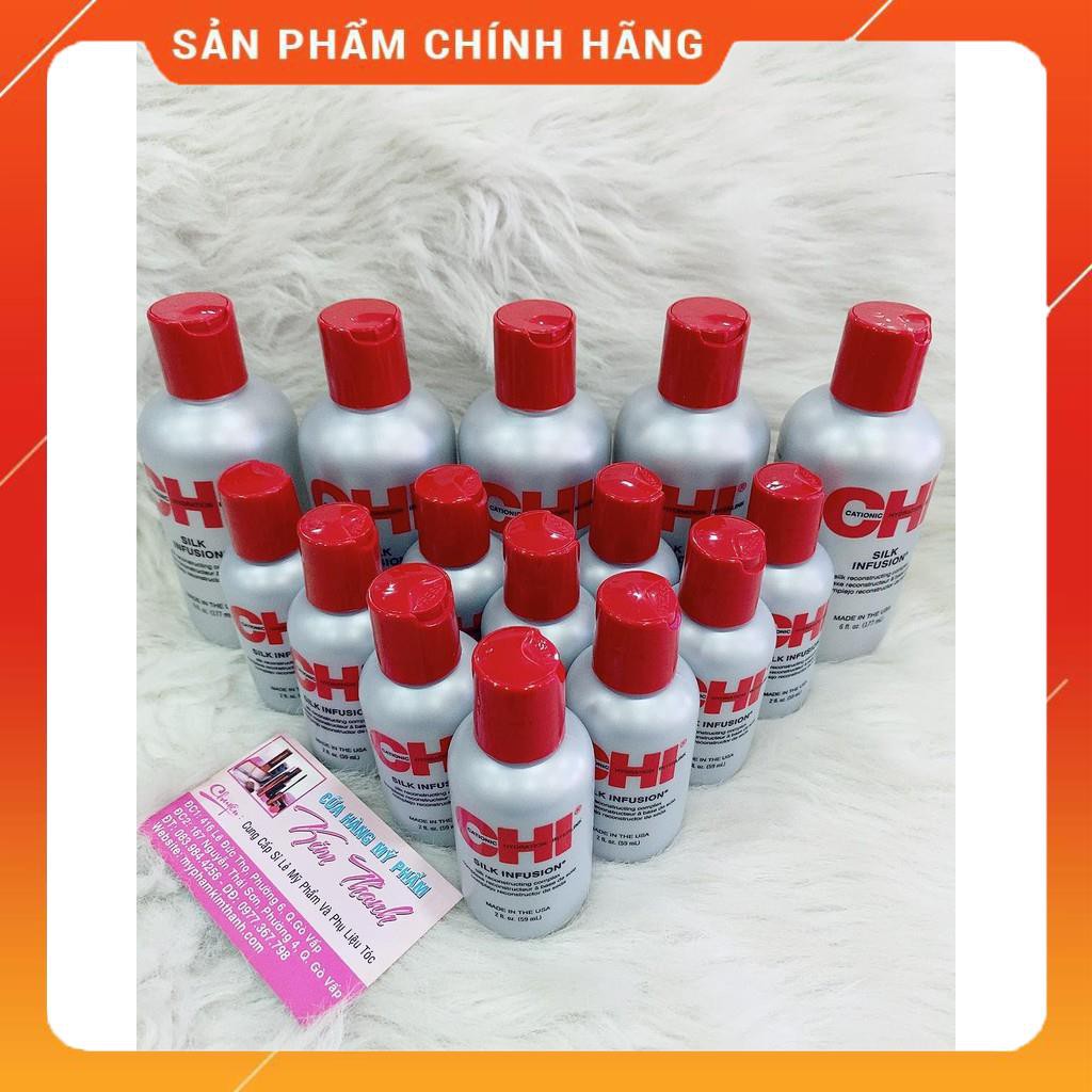 Tinh dầu dưỡng tóc dành cho tóc khô khó vào nếp CHI Silk Infusion (59ml/177ml)