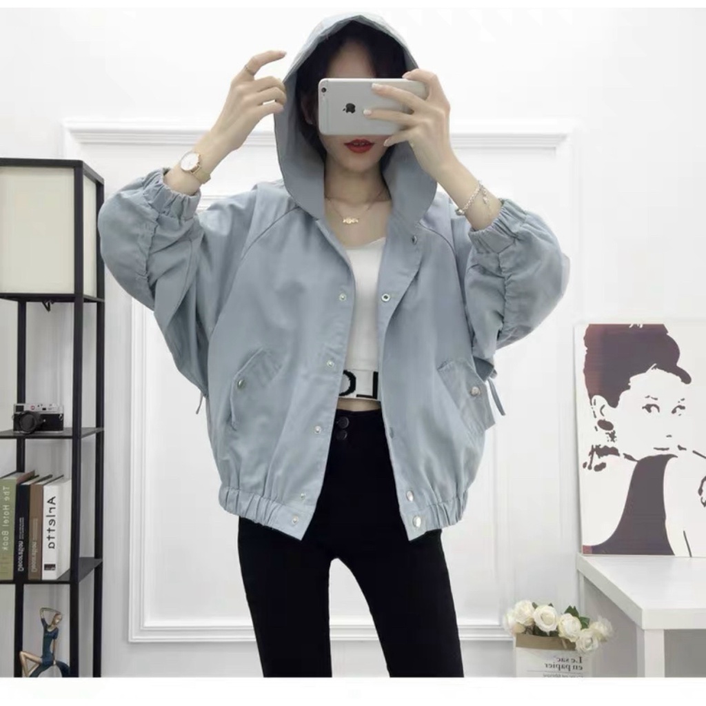 Áo Khoác Kaki Nữ Có Dây  Rút Eo Đẹp Xinh Lung Linh