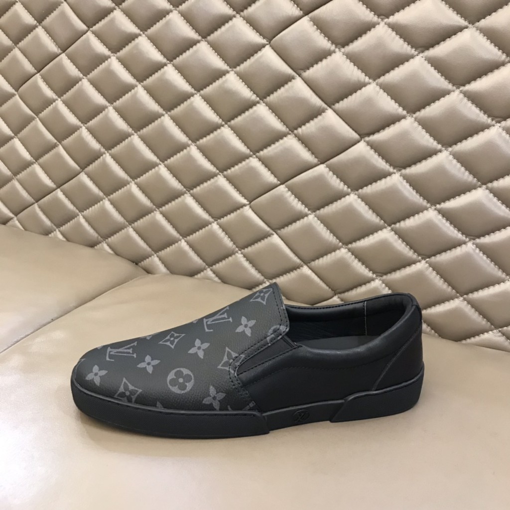 Giày lười nam da thật Louis Vuitton LV thiết kế thuận tiện, thời trang, dễ phối đồ