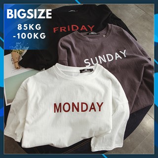 Áo Bigsize 85kg-100kg 🔸100% COTTON🔸 Áo Big size nam nữ cotton bộ sưu tập 7 ngày Monday đến Sunday