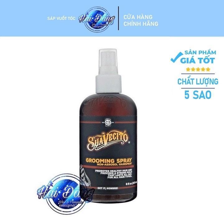 [CHÍNH HÃNG USA] Xịt tạo phồng Suavecito Grooming Spray 237ml - CHÍNH HÃNG USA