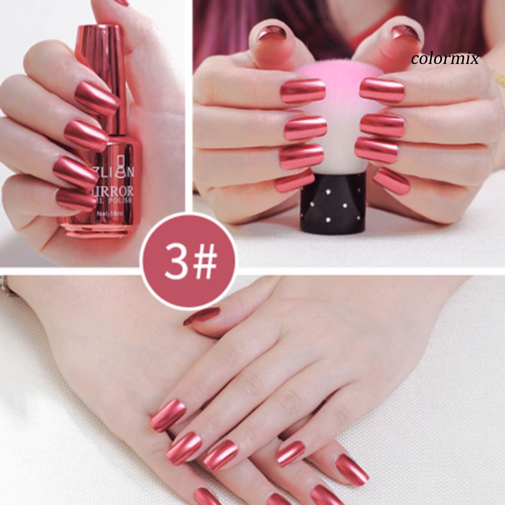 Sơn móng tay hiệu ứng ánh kim tráng gương sang trọng lâu phai 18 màu sắc tùy chọn