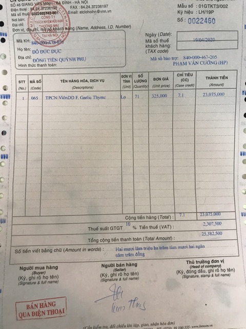 Viên tỏi Forever Galic-Thyme - Nhập khẩu Hoa Kỳ