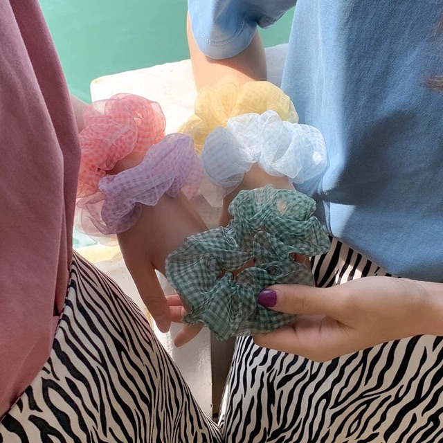 CỘT TÓC SCRUNCHIES - Voan caro