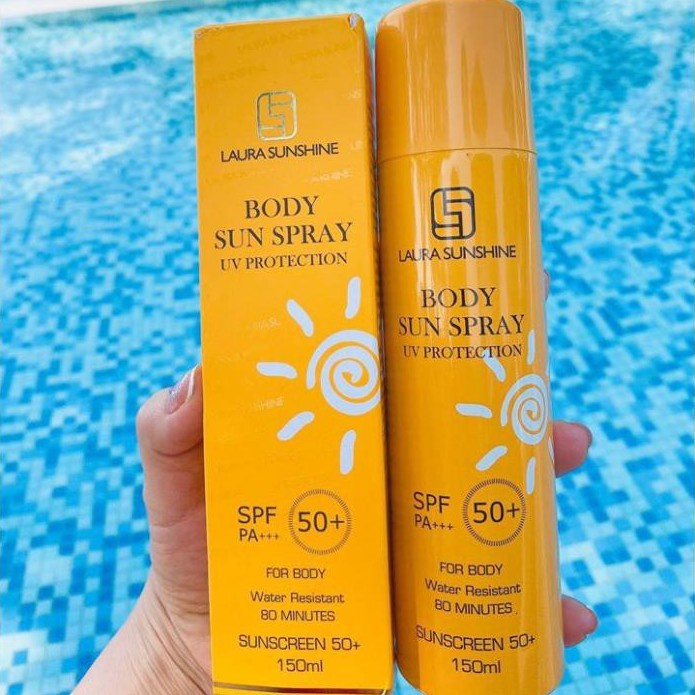 Xịt chống nắng toàn thân Nhật Kim Anh - Laura sunshine body sun spray spf50+ pa+++