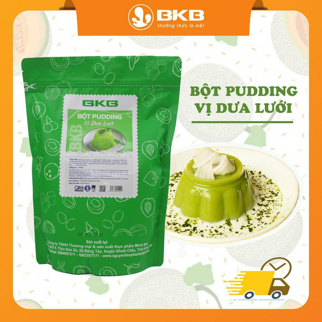 Bột Pudding BKB các vị túi 1kg nấu thạch pudding mềm mịn, thơm ngon