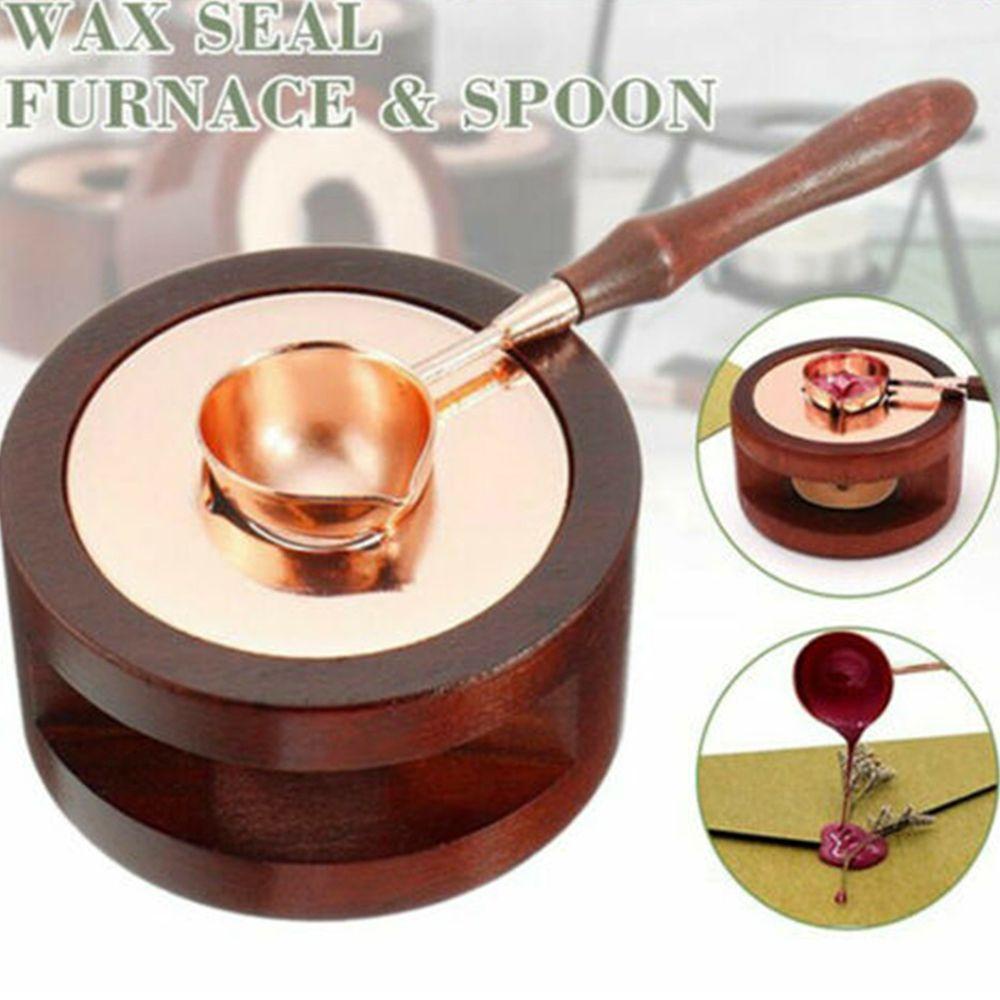 Tay Cầm Bằng Gỗ Dùng Đóng Dấu Sáp Phong Cách Vintage