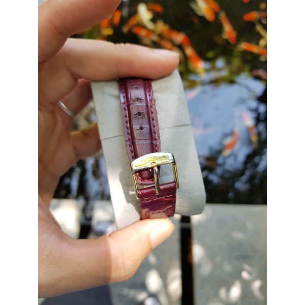 Mặt đồng hồ nam nữ H&G mặt khảm trai đỏ huyết