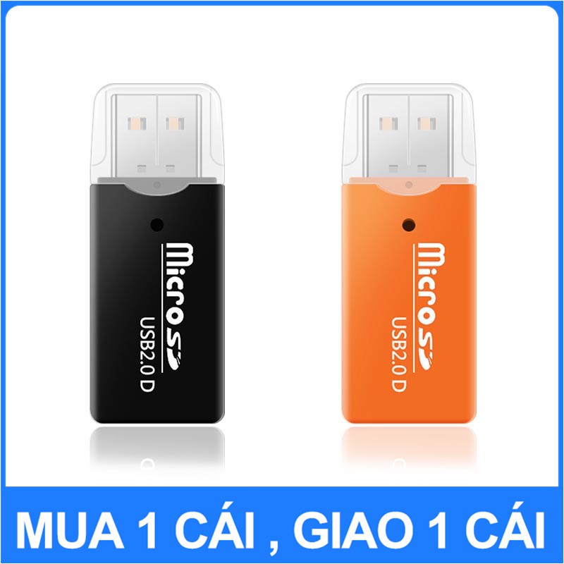 【Mua 1 tặng 1】Đầu đọc thẻ USB 2.0 TF chất lượng cao cho máy tính để bàn/ máy tính xách tay