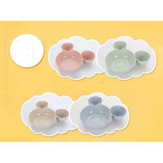 BỘ BÁT ĐŨA ĂN DẶM LÚA MẠCH HÌNH MICKEY CHO BÉ