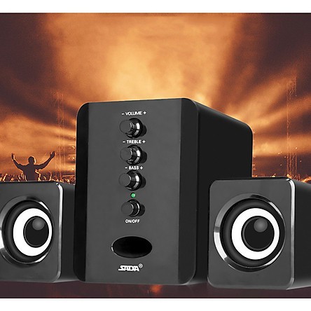 Gia Loa Vi Tinh 5.1 Sany, Bộ 3 Loa Vi Tính KAW Sada D202 Bass Chuẩn, Âm Thanh Tuyệt Đỉnh, Loa Nghe Nhạc Cao Cấp