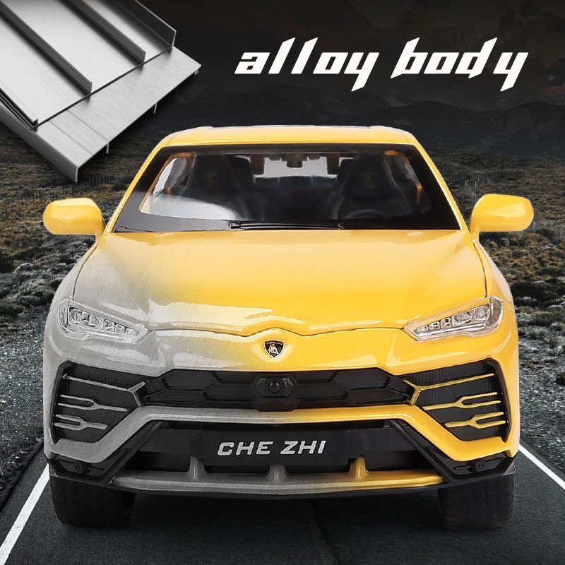 Mô Hình Xe Hơi Lamborghini Urus Bằng Hợp Kim Tỉ Lệ 1: 24 Có Đèn Và Nhạc Độc Đáo Sống Động