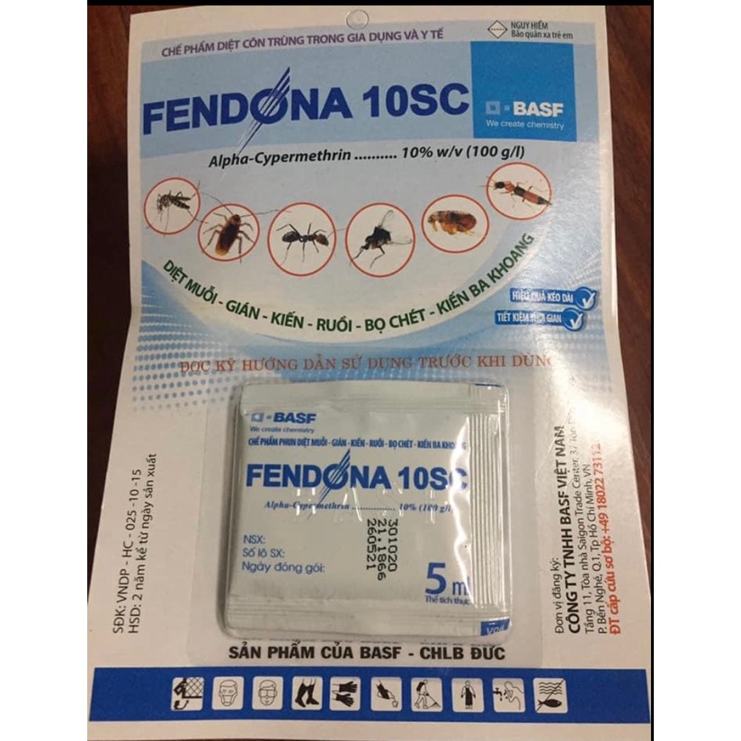 Thuốc diệt muỗi fendona 10sc chai 1 lít