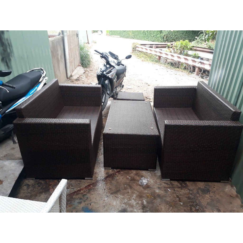 sofa mây nhựa thanh lý giá rẻ HGH