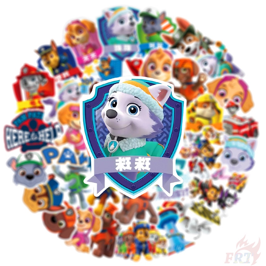 ❉ Miếng Dán Tuần Tra Chân Series 05 ❉ Bộ 50 Miếng Dán Trang Trí Laptop/ Ván Trượt/ Vali Họa Tiết Hoạt Hình Dễ Thương DIY