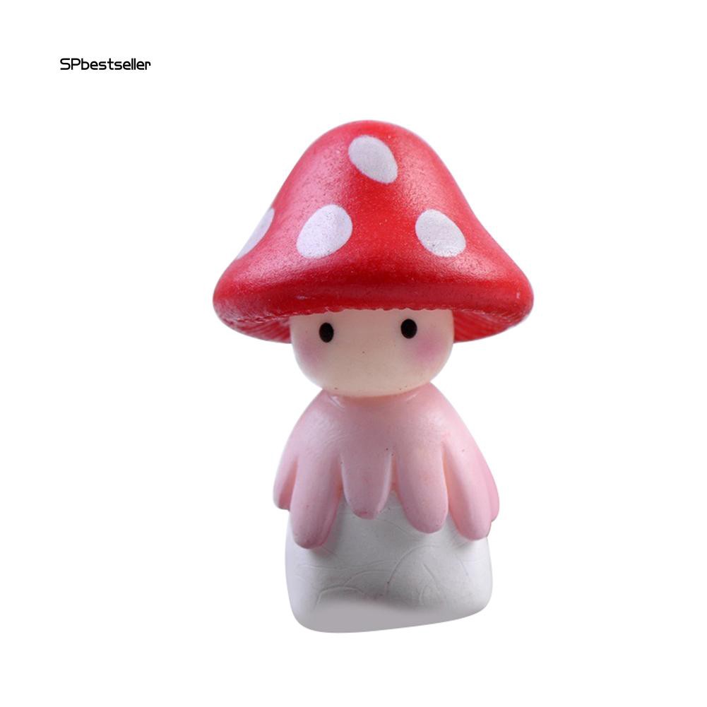 Mô hình cây nấm bằng nhựa đáng yêu dùng để trang trí tiểu cảnh