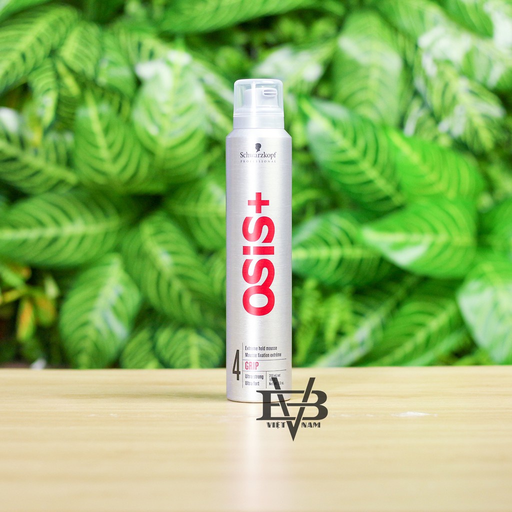 Keo bọt vuốt tóc OSIS+ Đức - Mousse vuốt tóc Osis+4 Grip 200ml