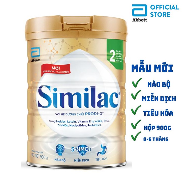 [Mẫu mới] Sữa Bột abbott similac 1/2/3/4 900g [Date mới nhất]