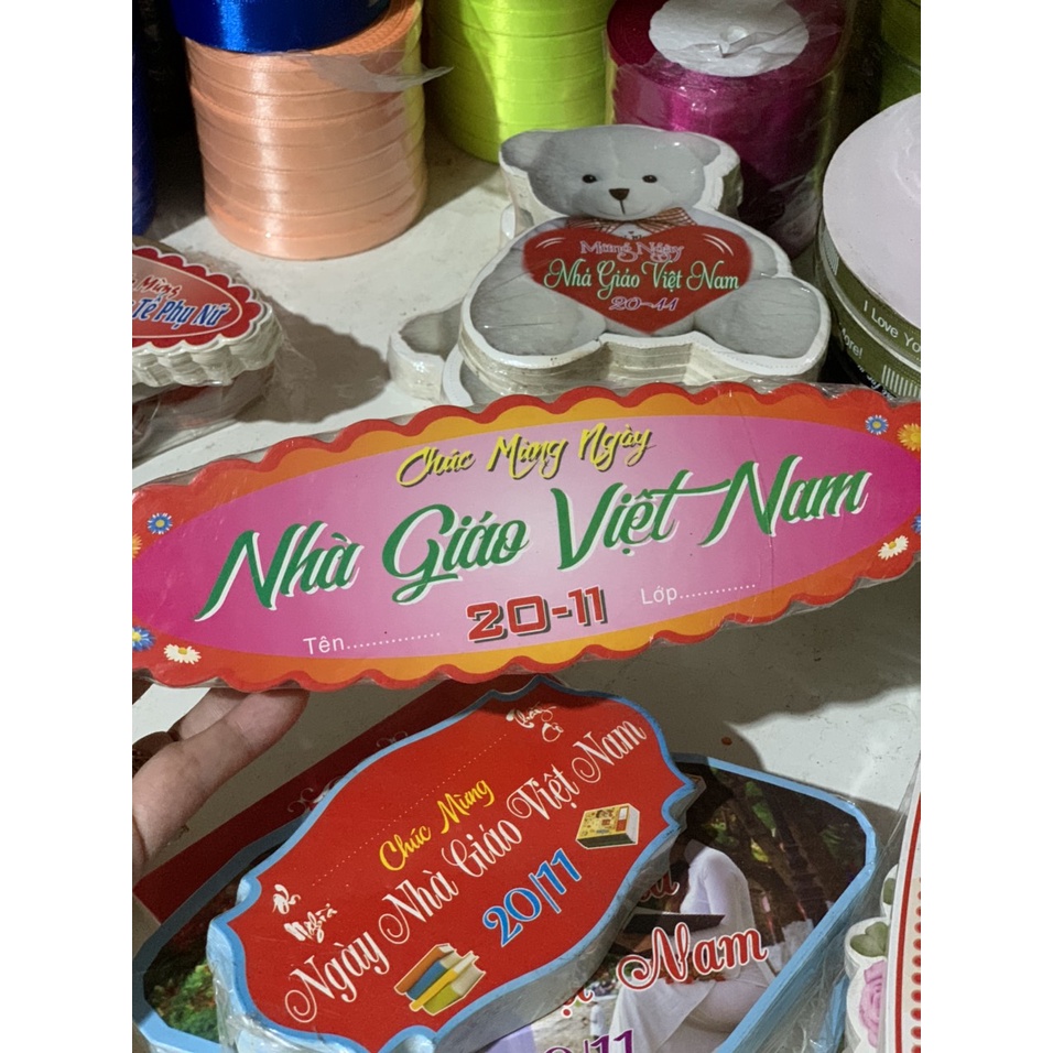 Miếng chữ 8/3, 14/2, 20/10, 20/11, sinh nhật, khai trương