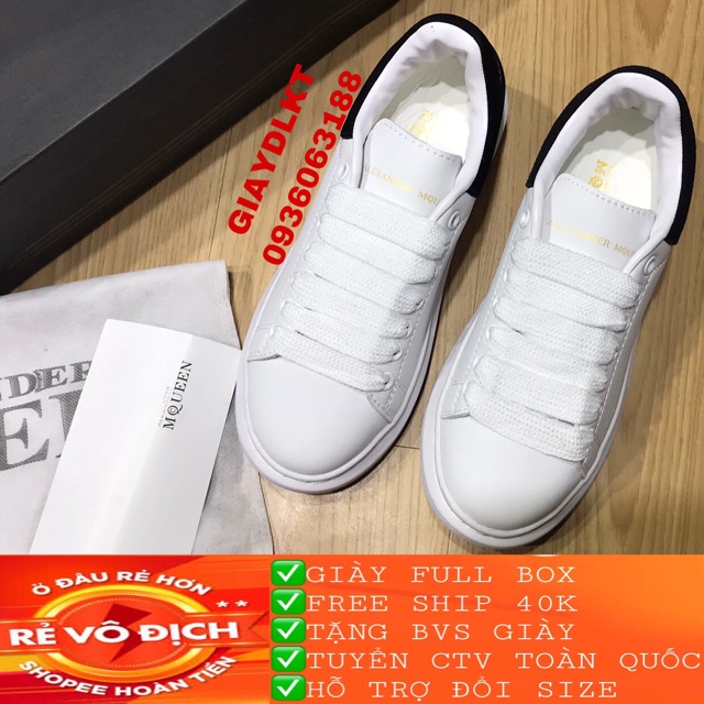 [CAM KẾT NHƯ HÌNH + FREE SHIP 40K] Giày Sneaker MQUEEN Full Box Nam Nữ Siêu Hot 2018