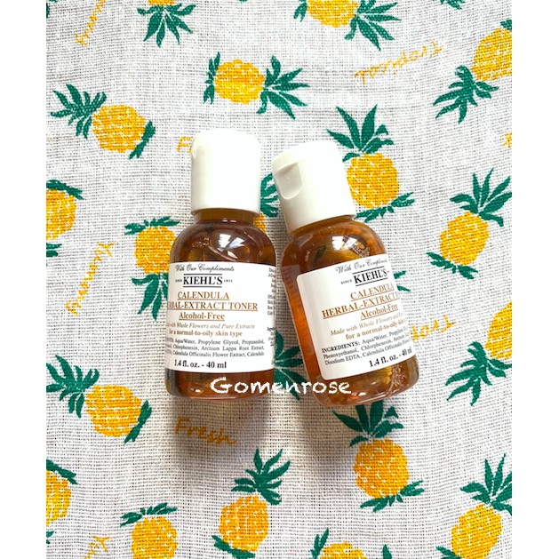 Nước Hoa Hồng Hoa Cúc Kiehl's Calendula Herbal Extract Toner Alcohol-Free 40ml (Auth-đủ bill)