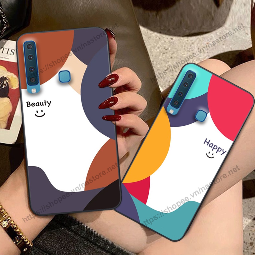 Ốp lưng Samsung A7 2018 / A9 2018 mặt cười, họa tiết caro đơn giản đẹp cute