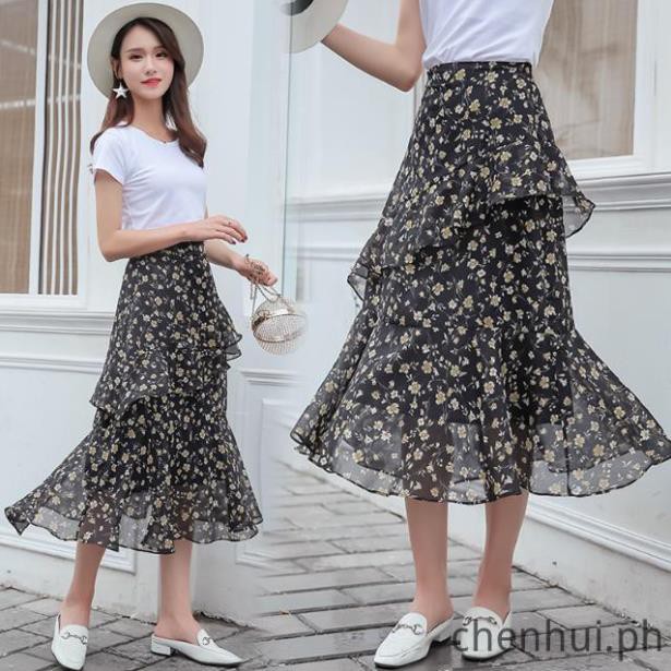 Chân Váy Maxi Dài In Hoa Bằng Vải Chiffon Thời Trang Xuân Hè 2020 Cho Nữ 💯 *