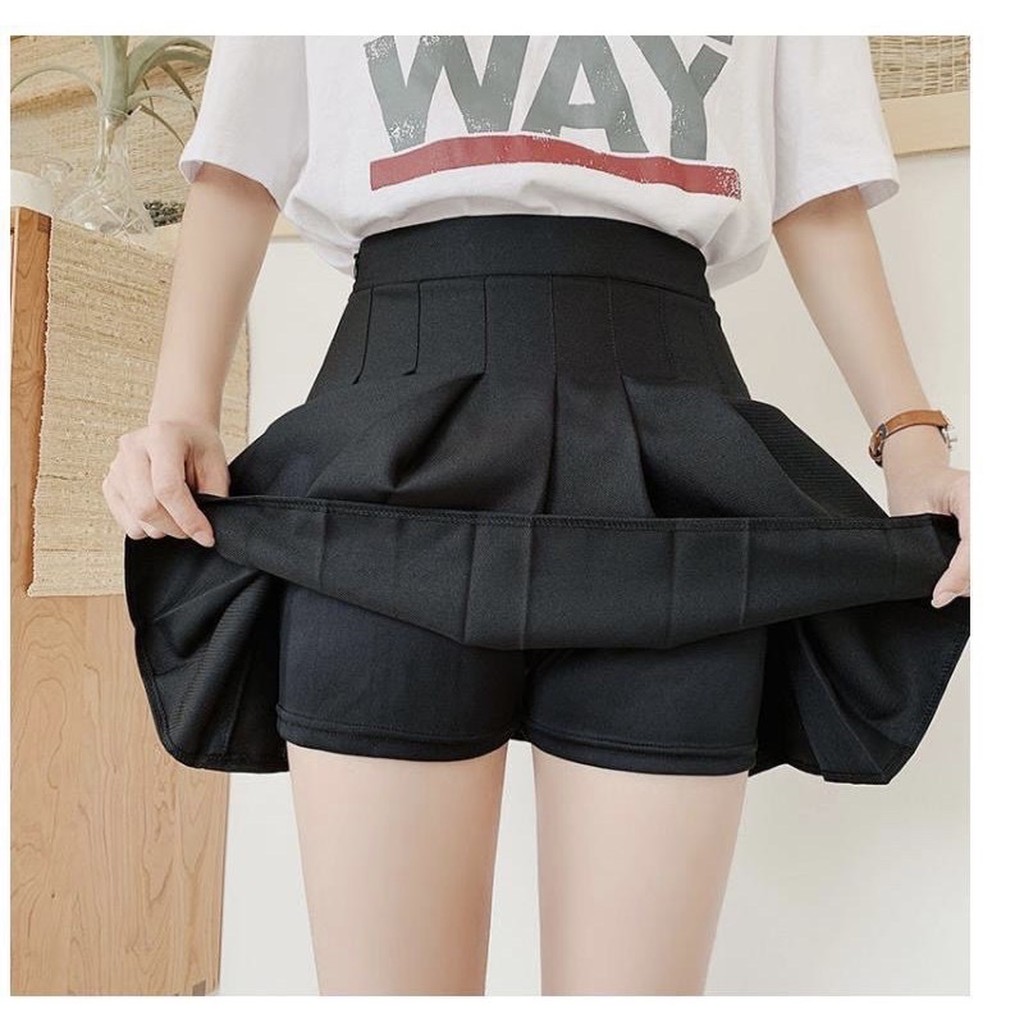 Chân váy xếp ly lưng cao, Chân váy xếp ly tennis phong cách hàn quốc