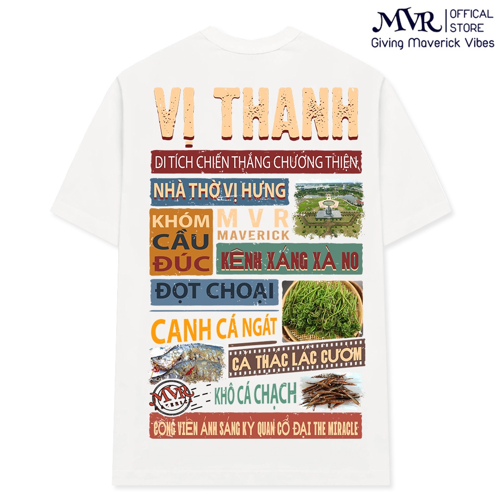 Áo thun gia đình Vị Thanh Hậu Giang under form unisex rộng tay dài lỡ genZ phông cotton fact localbrand MVR BB4305