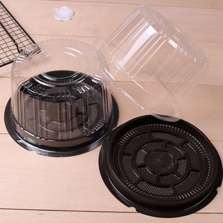 50 H - 100 H HỘP NHỰA ĐỰNG BÁNH TRÒN 16CM - ĐẾ NÂU- A016