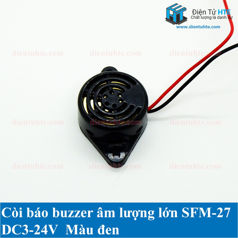 Còi Buzzer liên tục SFM-27 3-24V [HTE Quy Nhơn CN2]