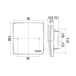Bộ 1 Công Tắc 1 chiều Và 2 Chiều Minerva Panasonic