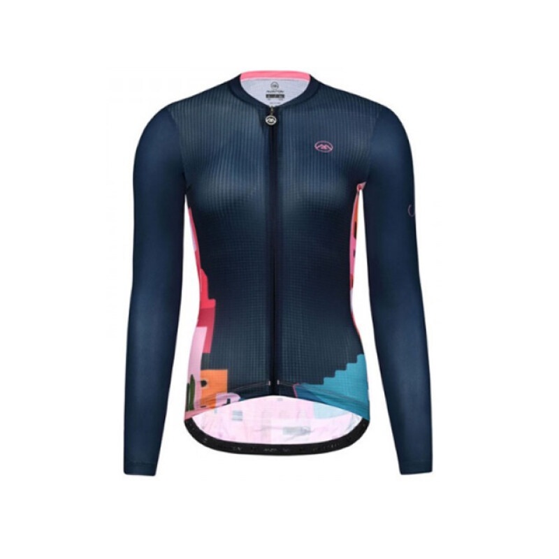 Áo thun jersey đạp xe MONTON tay dài họa tiết Colorisland cho nữ