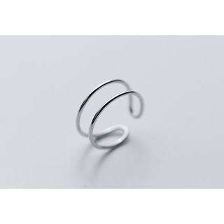 Bạc 925- nhẫn bạc 925 basic kép