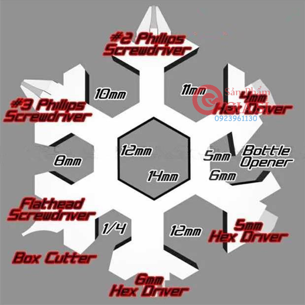 Mũi vít đa năng EDC Gear 18 in1 ❤️freeship❤️