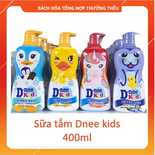 Sữa tắm Dnee màu xanh dương cho bé chai 400ml